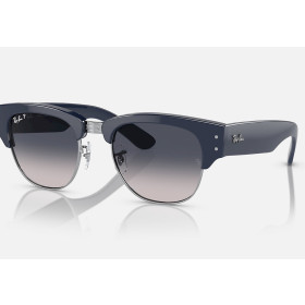 Ray Ban Mega Clubmaster Blue Polarized Sunglasses